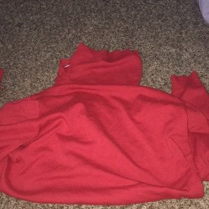 red turtle neck